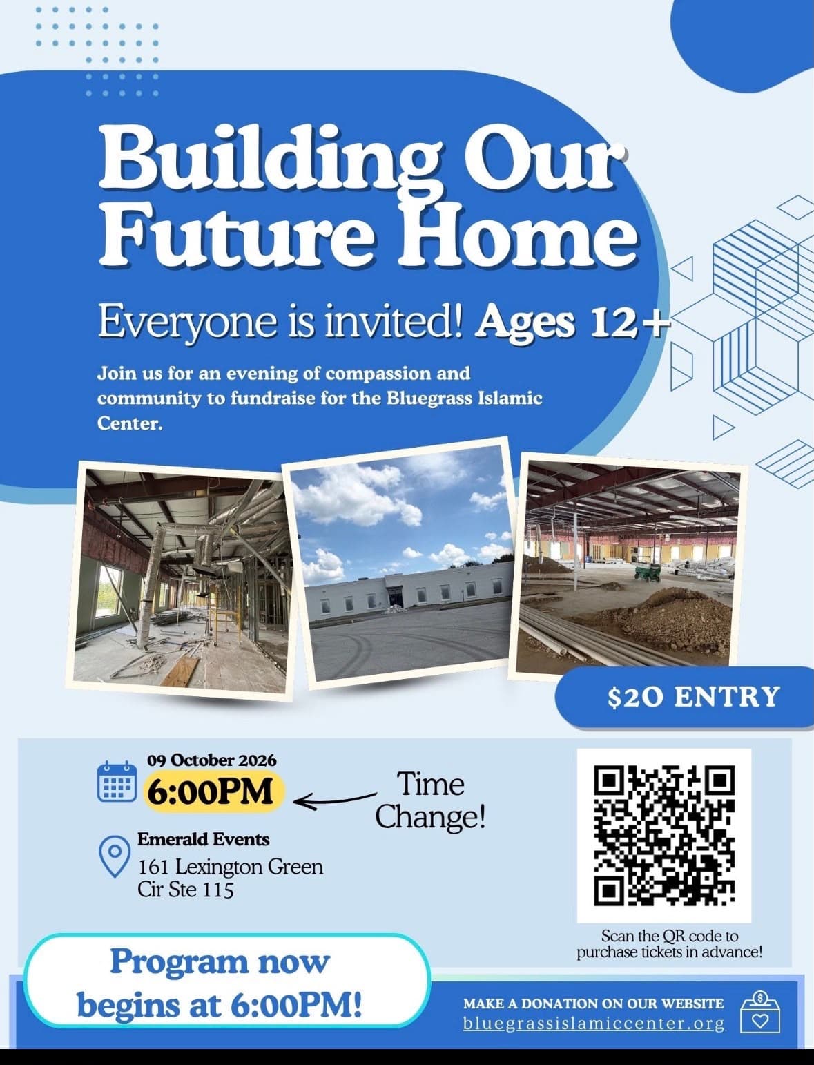 Fundraising event flyer
